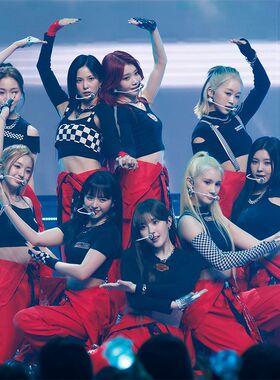 kep1er女团同款表演出服成人少儿街舞爵士舞hiphop韩舞打歌服套装