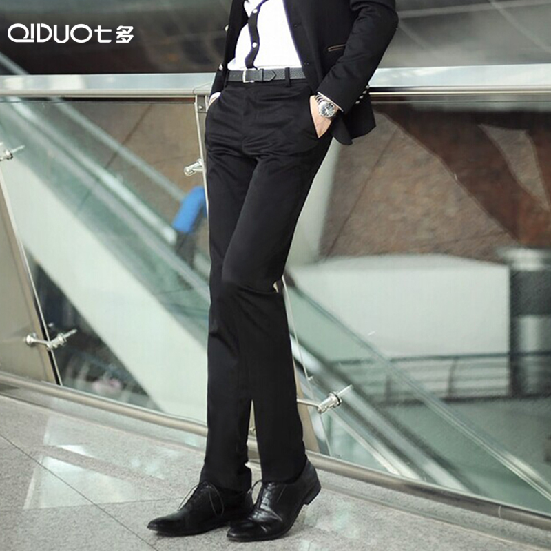 男士西裤商务修身休闲秋季韩版西服正装西装裤子直筒职业黑色长裤在类目 男装, 西裤中 - 来自Buy2taobao.com提供专业的淘宝代购服务