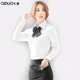 女长袖 正装 商务职业衬衣女士工装 七多白衬衫 工作服韩版 修身 女装 潮