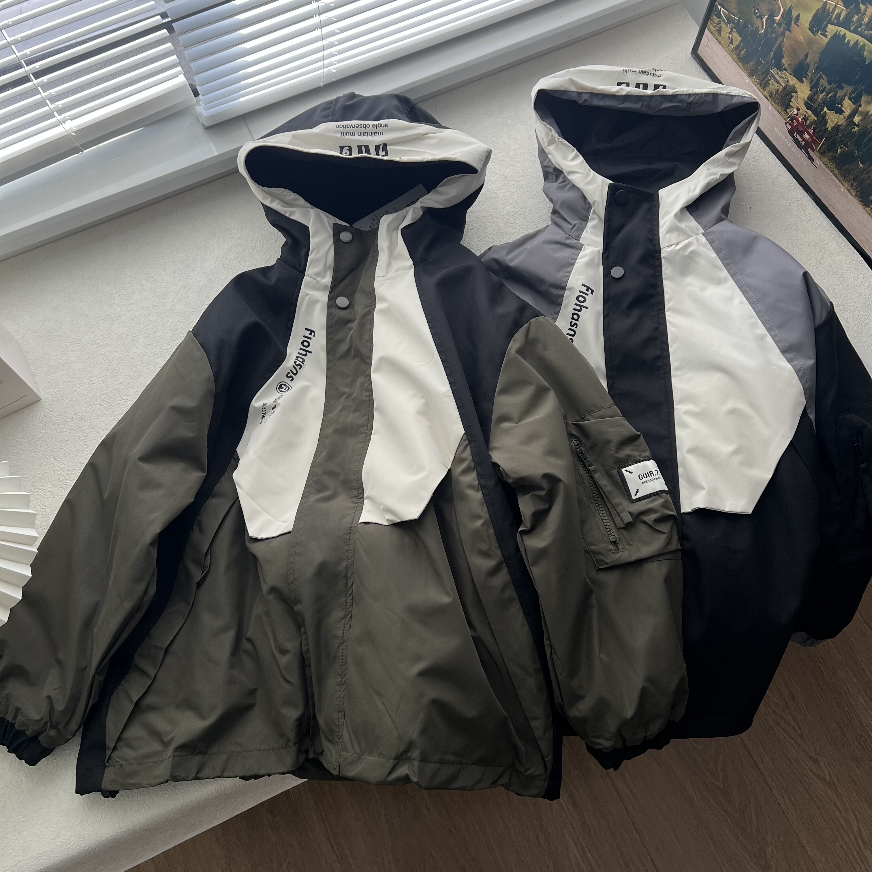 D三合一2025新款外套韩版中大童冬装风衣外穿时髦薄款棉衣冲锋衣