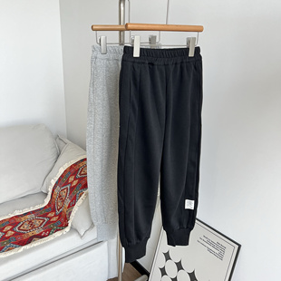 新款 男女童儿童运动裤中大童裤子跑步长裤卫裤 130-170