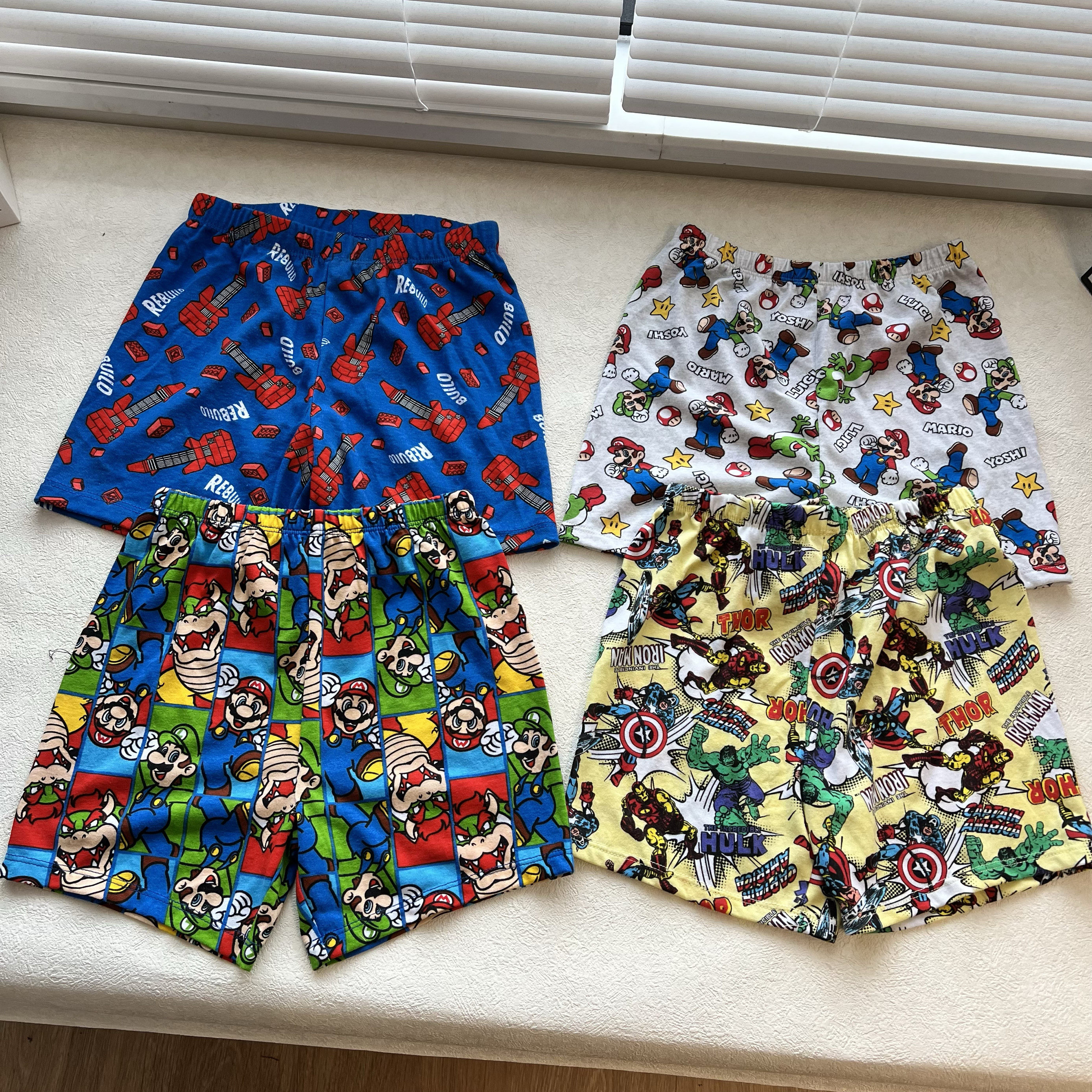 儿童夏季 舒适居家薄棉 凉快透气儿童童装裤子 短裤80-150