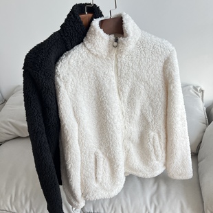 洋气上衣珊瑚绒立领拉链外套 女装 2026新款 装 舒适 运动拉链秋装