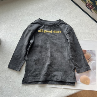 1B澳单长袖t恤男童男孩小童幼童幼儿园圆领上衣T恤60-120