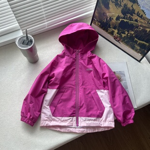 三防出游装备防水童装出口户外运动女童中大童拉链冲锋衣外套