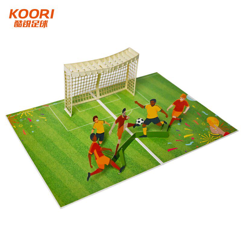 足球立体贺卡hk001