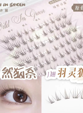 绿野诗篇狐系淡颜黑茶棕假睫毛