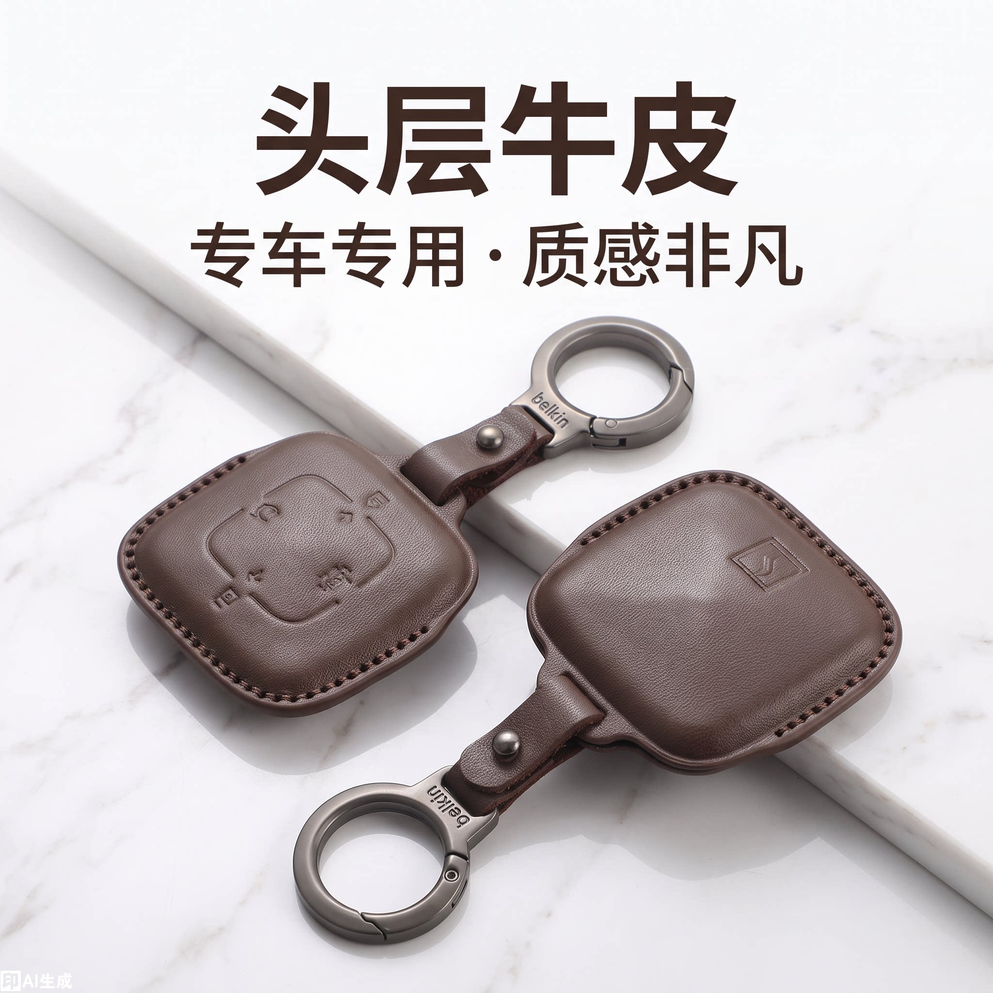 极氪001/009真皮蓝牙钥匙套