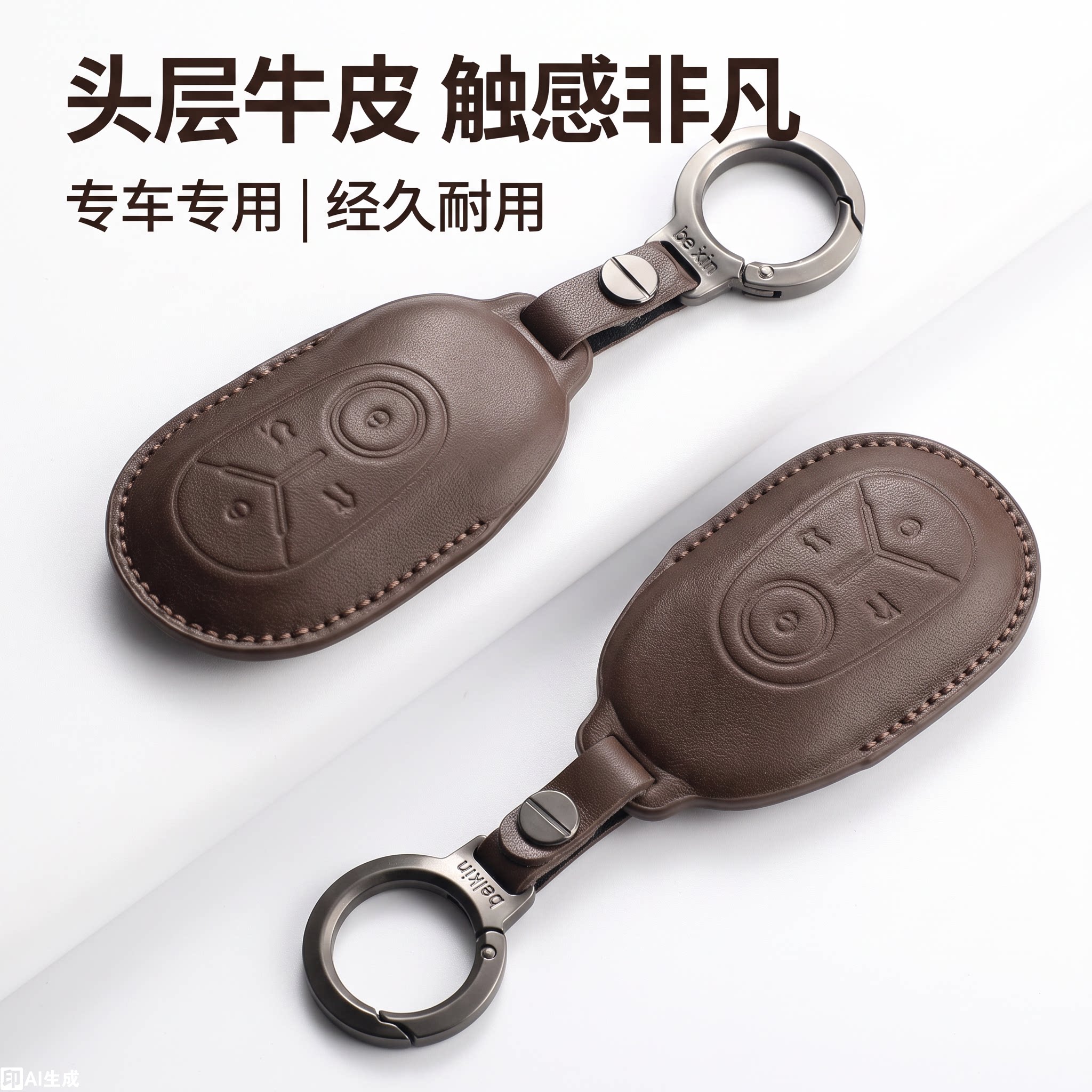 吉利星愿专用真皮遥控钥匙套图片