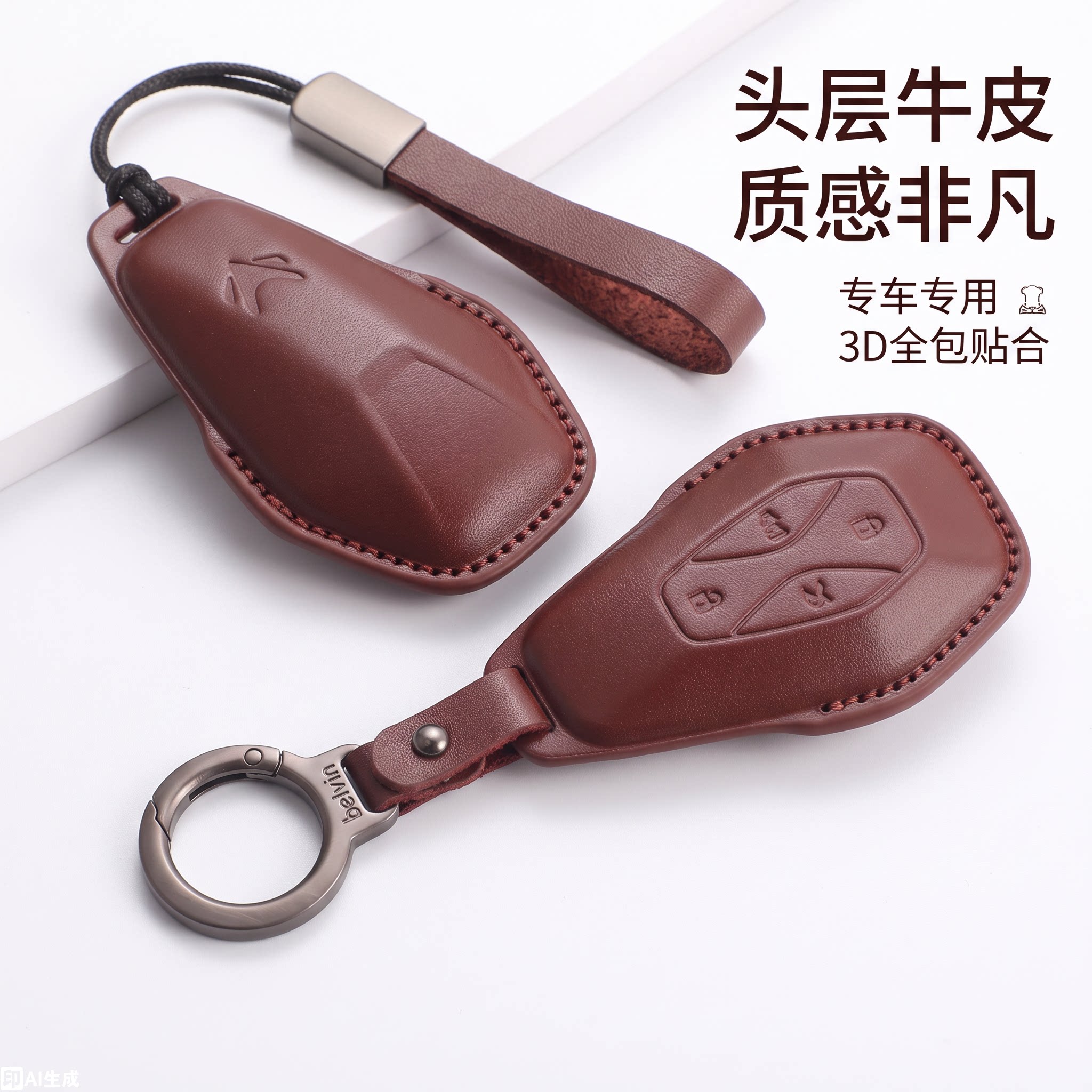 北汽极狐真皮高档钥匙套ARCFOX