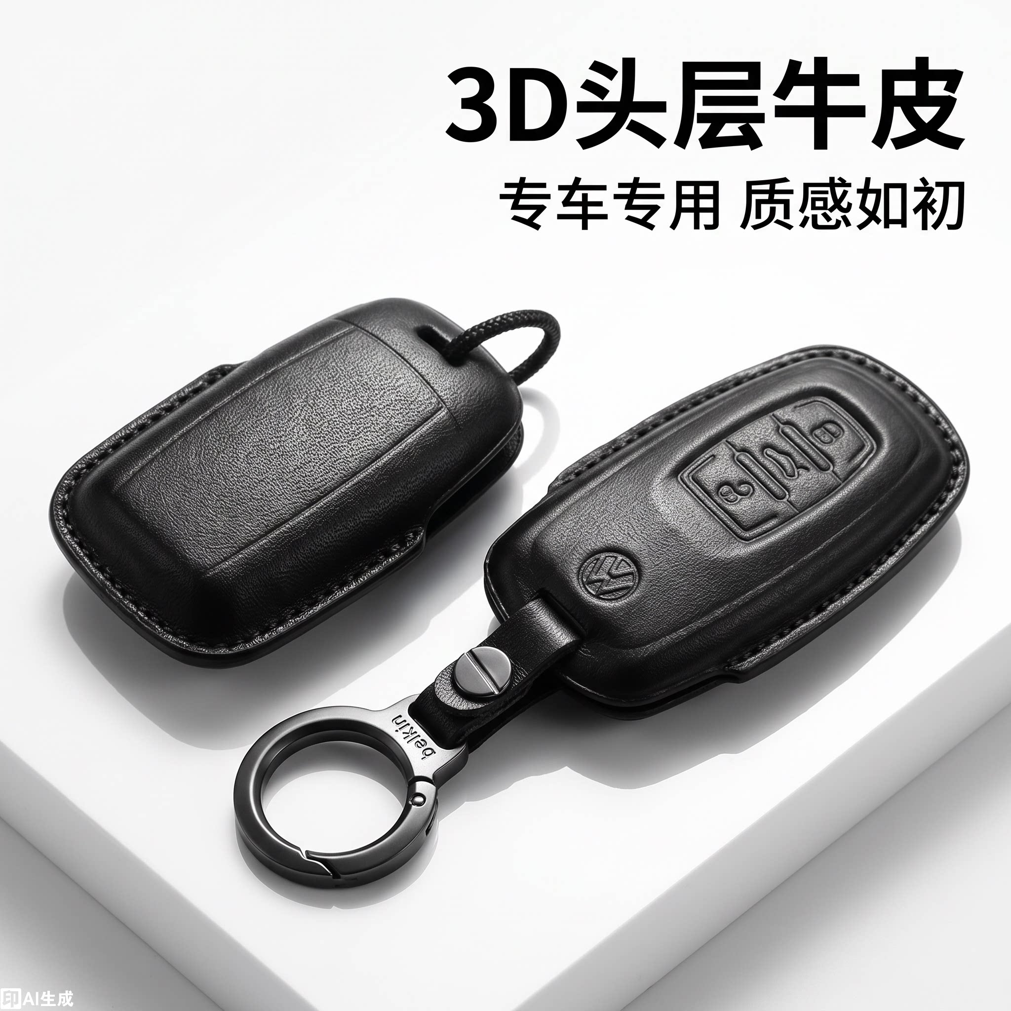 2021款大众辉昂真皮全包钥匙套