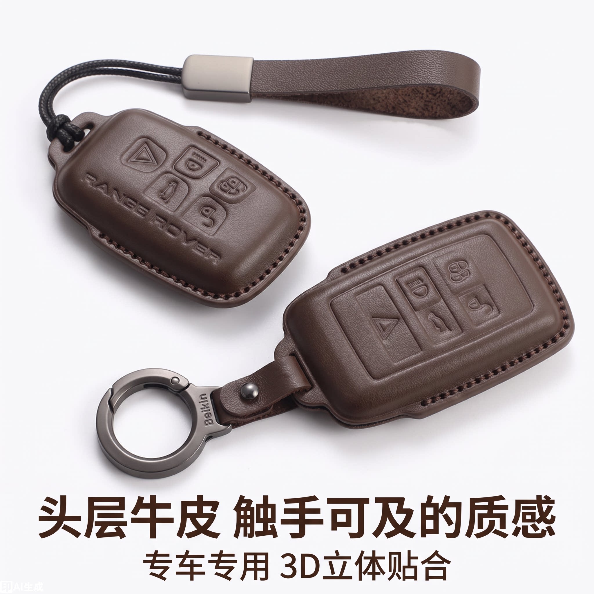 路虎揽胜极光真皮钥匙包