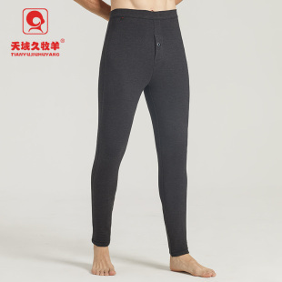男冬季 德绒羊毛裤 加厚加绒保暖裤 打底裤 N007 高腰修身 久牧羊棉裤