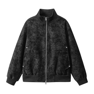 得物复古底特律休闲皮夹克飞行服皮衣男防外套2855特P60图片