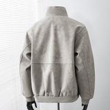 得物品质休闲皮夹克飞行服皮衣男防外套2581特P66，男装夹克，电商A010