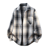 26长袖衬衫经典职场休闲衬衫男士有大码M-5XL货号：2201P35特，男装衬衫，电商A010