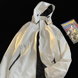 秋季情侣款连帽休闲防水防风户外冲锋衣夹克JK81P40量大差价大，男装夹克，电商A010