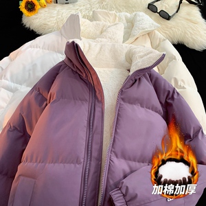 直播连帽棉衣假两件加厚棉袄情侣款百搭面包服货号111特P70图片
