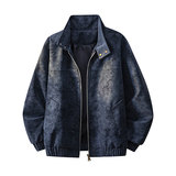 得物品质休闲皮夹克飞行服皮衣男防外套730特P58，男装夹克，电商A010