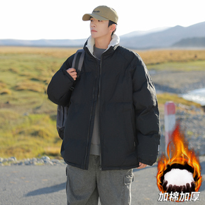 直播连帽棉衣假两件加厚棉袄情侣款百搭面包服货号111特P70图片