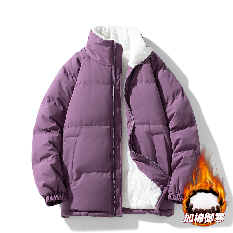 直播连帽棉衣假两件加厚棉袄情侣款百搭面包服货号111特P70，男装棉衣，电商A010