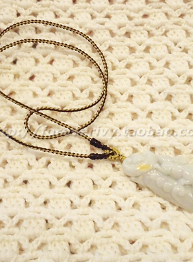 手工原创编织加长项绳