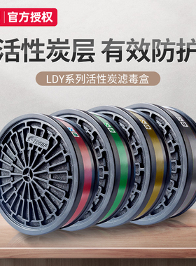 思创LDY1 LDY3 LDY4 LDY7滤毒盒活性炭S100X-3 M60防毒面具专用