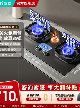 华帝燃气灶i10306D煤气灶定时家用猛火灶天然气官方旗舰店正品