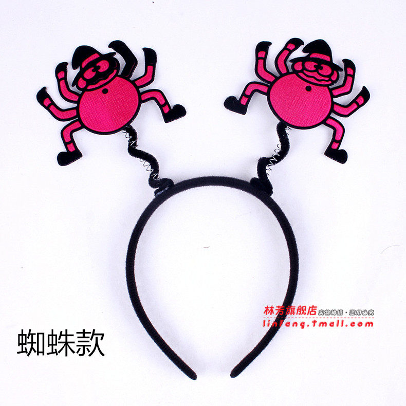 林芳20g万圣节头箍派对舞会头饰发饰蝙蝠南瓜骷髅蜘蛛巫婆头箍