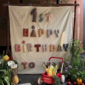 成品定制英文生日字母布艺装 饰男女宝宝周岁满月百日宴婚礼布置