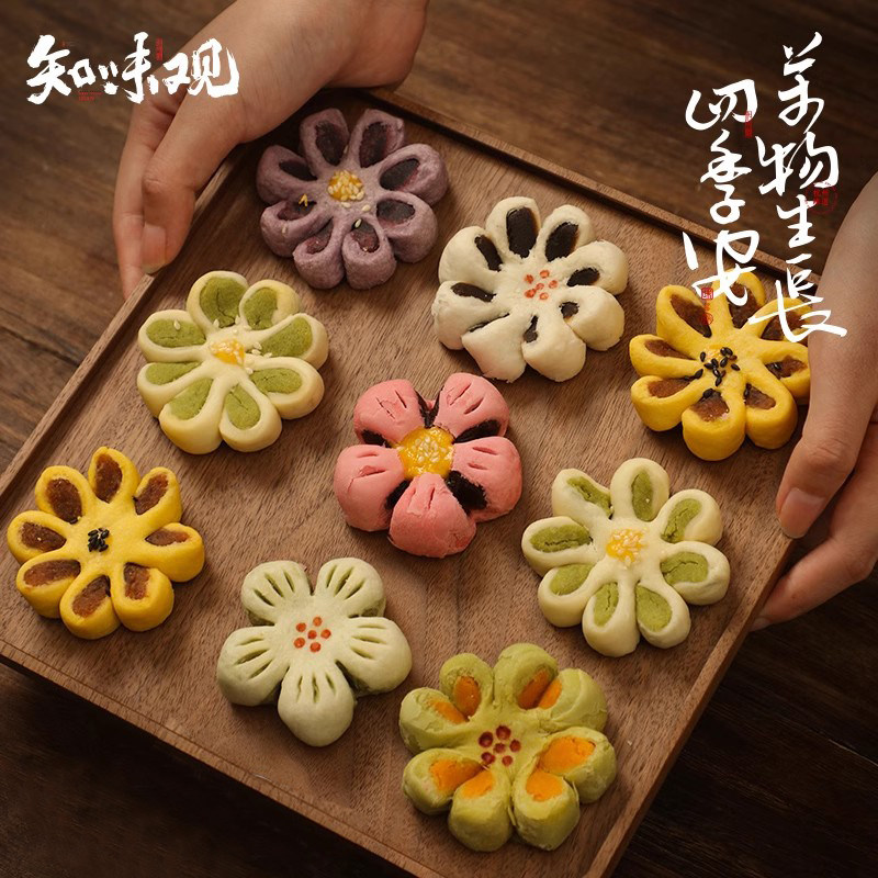 知味观桃花酥龙井酥绿豆糕点定胜糕杭州特产青团休闲食品伴手礼盒