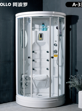 appollo阿波罗淋浴房卫浴家用整体浴室一体式弧形圆形TS-52WA-333