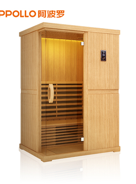 阿波罗智能远程控制家用光科屋石英管发热铁杉木桑拿汗蒸房V-0101
