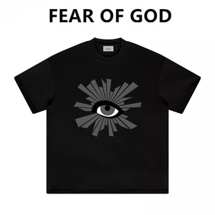 FOG王嘉尔同款真理之眼短袖T恤男女夏季潮牌美式高街宽松情侣上衣