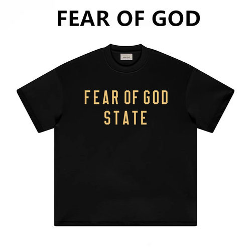 FEAR OG GOD复线ESSENTIALS美式潮牌高街FOG宽松情侣短袖T恤男女