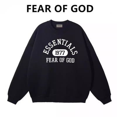 FEAR OG GOD复线ESSENTIALS美式1977潮牌FOG宽松情侣圆领卫衣男女