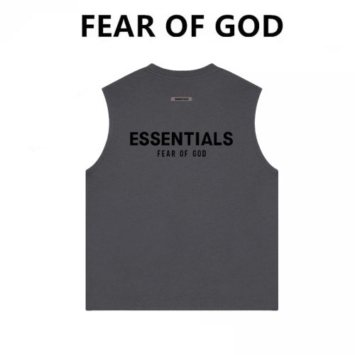 FEAR OF GOD复线ESSENTIALS潮牌高街美式字母纯棉宽松无袖背心衫