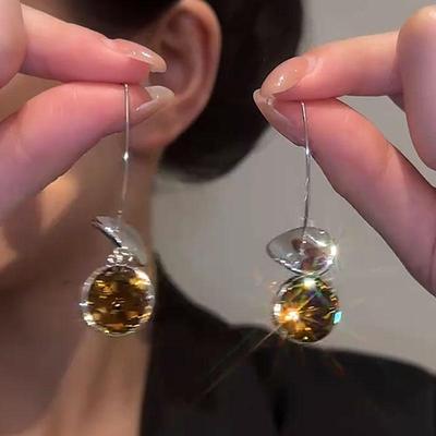手工925银镶嵌耳环时尚