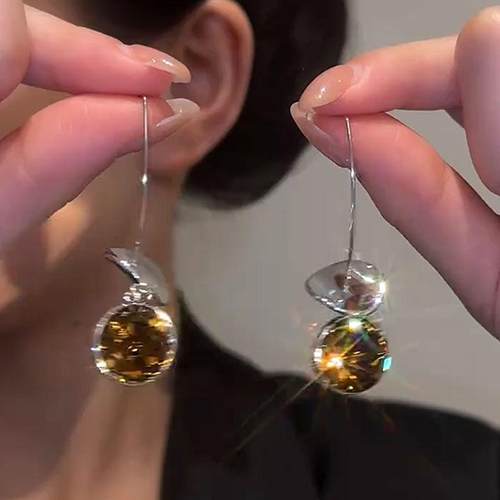 手工925银镶嵌耳环时尚