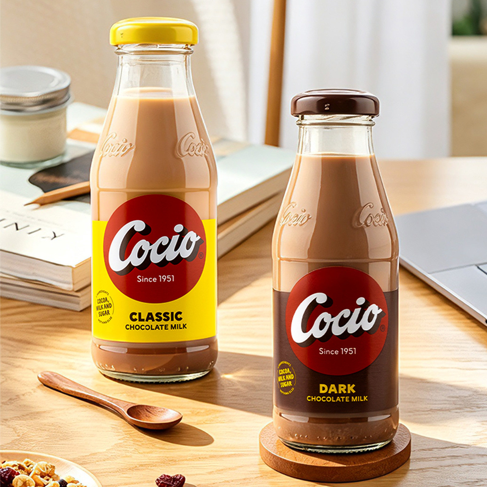 阿尔乐Cocio可酷优巧克力牛奶丹麦进口醇黑可可风味奶早餐奶270ml