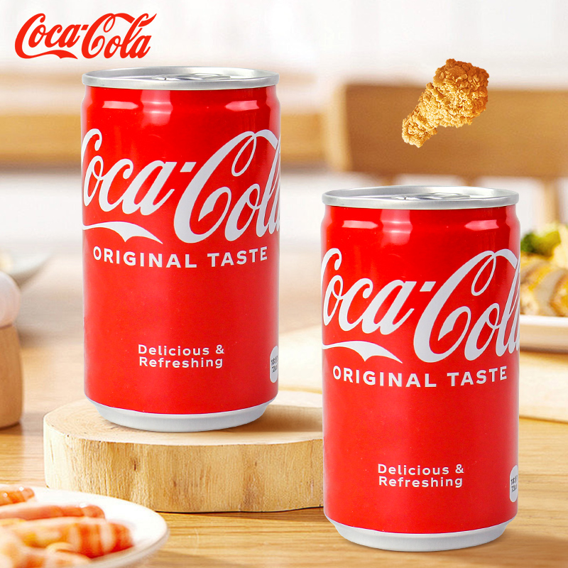 日本进口可口可乐原味CocaCola迷你罐160ml网红可乐 咖啡/麦片/冲饮 碳酸饮料 原图主图