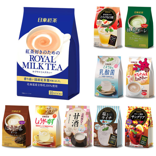 日本原装进口冲饮品袋装奶茶速溶