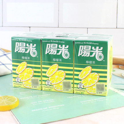 香港进口 阳光柠檬茶饮料夏日解腻果味网红饮品250ml*6盒