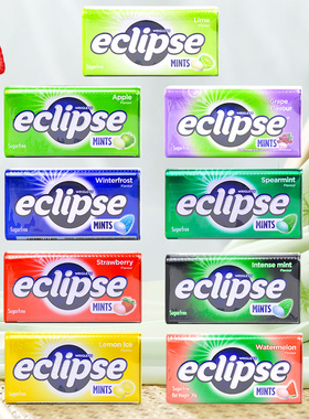 eclipse易极薄荷糖多种味34G 润喉糖清新口气休闲小零食