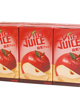 香港进口果味饮料 维他Vita 苹果汁饮品250ml*6盒香港版