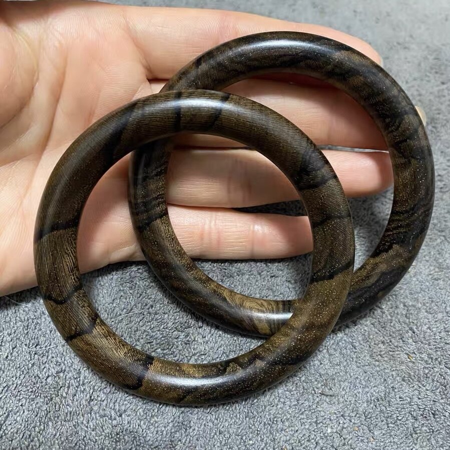 沉香手镯纯天然保真沉香木虎纹花型檀木简约复古文艺名族送礼