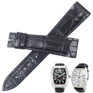 适配法兰克穆勒8885CASABLANCA系列法穆兰8880鳄鱼皮表带FM9900男