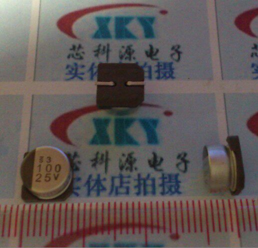 尼康贴片铝电解电容  25V100uf 矮8x6  铝电解电容 100UF 25V SMD