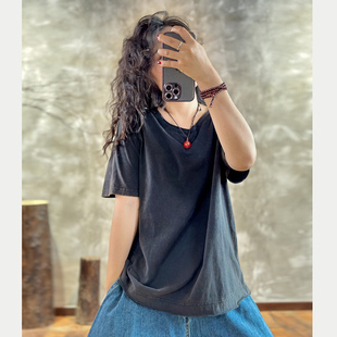 YIMIAN 日常通勤休闲百搭T恤6015 时髦温度宽松时尚