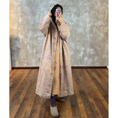 YIMIAN 明媚穿搭松弛感文艺百搭宽松复古连帽长款 外套290620